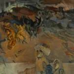 Oil painting Modern Art on Canvas Board