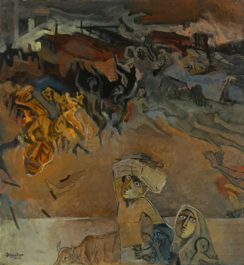 Oil painting Modern Art on Canvas Board