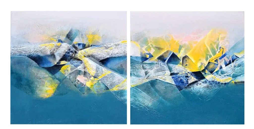 Light play on mejestic mountains