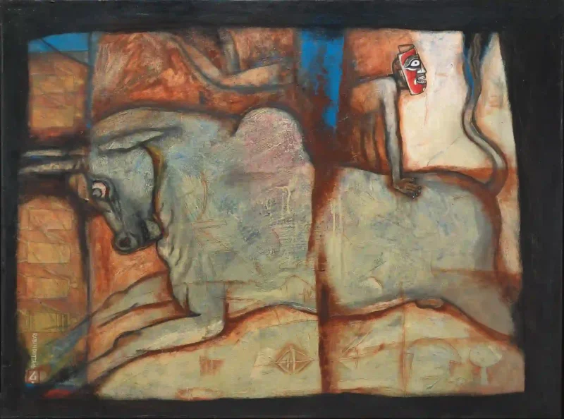 The raged bull and the masked man