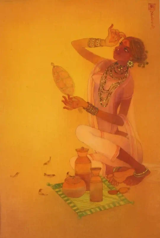 stuti laha oil paintig